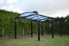 Aluminium gebogen carport RAL7016