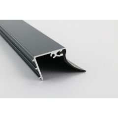 Muuraansluitprofiel in kleur RAL9001 of RAL7016