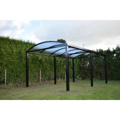 Aluminium gebogen carport RAL7016