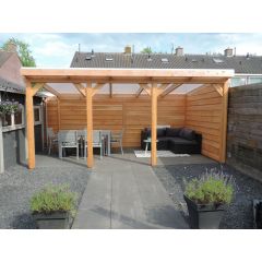 Vrijstaande Douglas overkapping