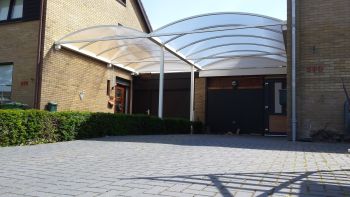 Gebogen Carport CP20 - Dubbele Boog