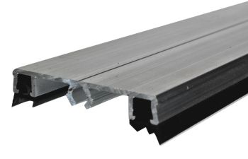  Aluminium Afdekprofiel - 56 mm breed - incl. beglazingsrubbers