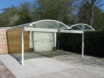 Gebogen Carport CP25 - Dubbele Boog - Vrije overspanning